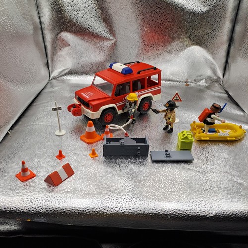 Playmobil feuerwehr jeep mit - feuerwehr,